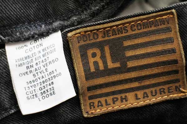 00s メキシコ製 POLO JEANSポロ ジーンズ ラルフローレン ブラック
