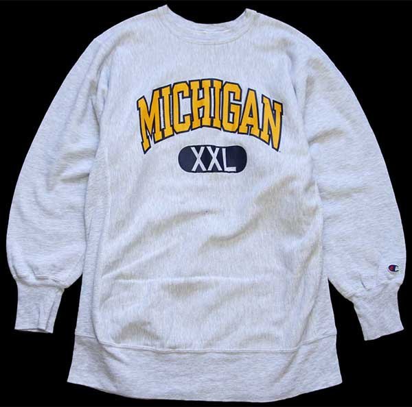 90s USA製 Championチャンピオン MICHIGAN リバースウィーブ