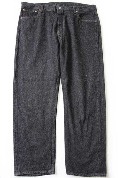 90s USA製 Levi'sリーバイス 501 先染め ブラック デニムパンツ w42