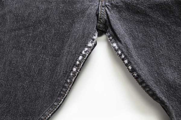 90s USA製 Levi'sリーバイス 501 ペンキ飛び 先染め ブラック デニム
