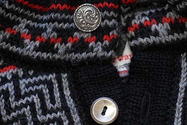 90s ノルウェー製 DALE OF NORWAY ノルディック柄 ヘンリーネック