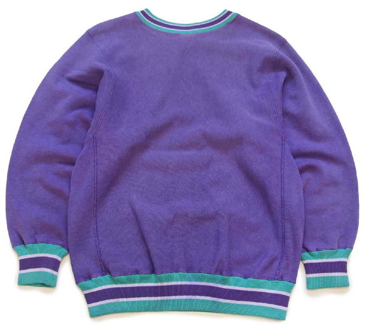 90s USA製 Championチャンピオン ワンポイント リブライン リバース