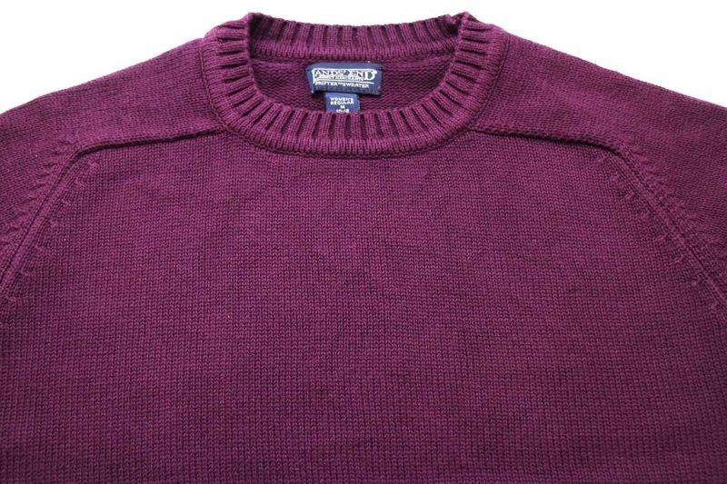 90s USA製 LANDS'ENDランズエンド 無地 サドルショルダー コットン