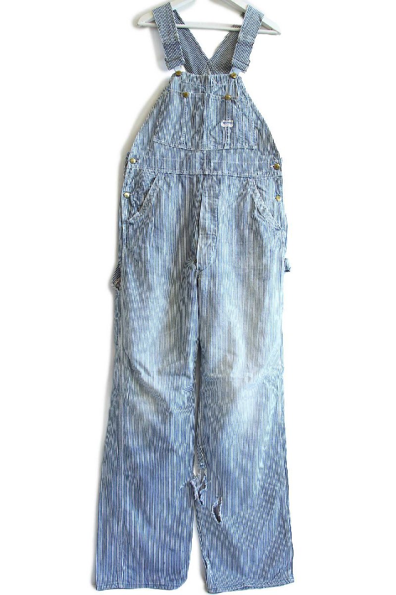 40s USA製 HERCULESヘラクレス ヒッコリー ストライプ オーバーオール