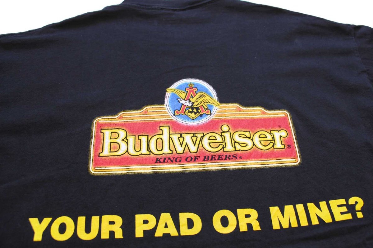 90s USA製 Budweiserバドワイザー YOUR PAD OR MINE? スリーフロッグス