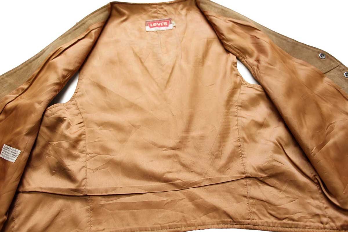 70s Levi'sリーバイス スエード レザーベスト 薄茶 XL - Sixpacjoe Web