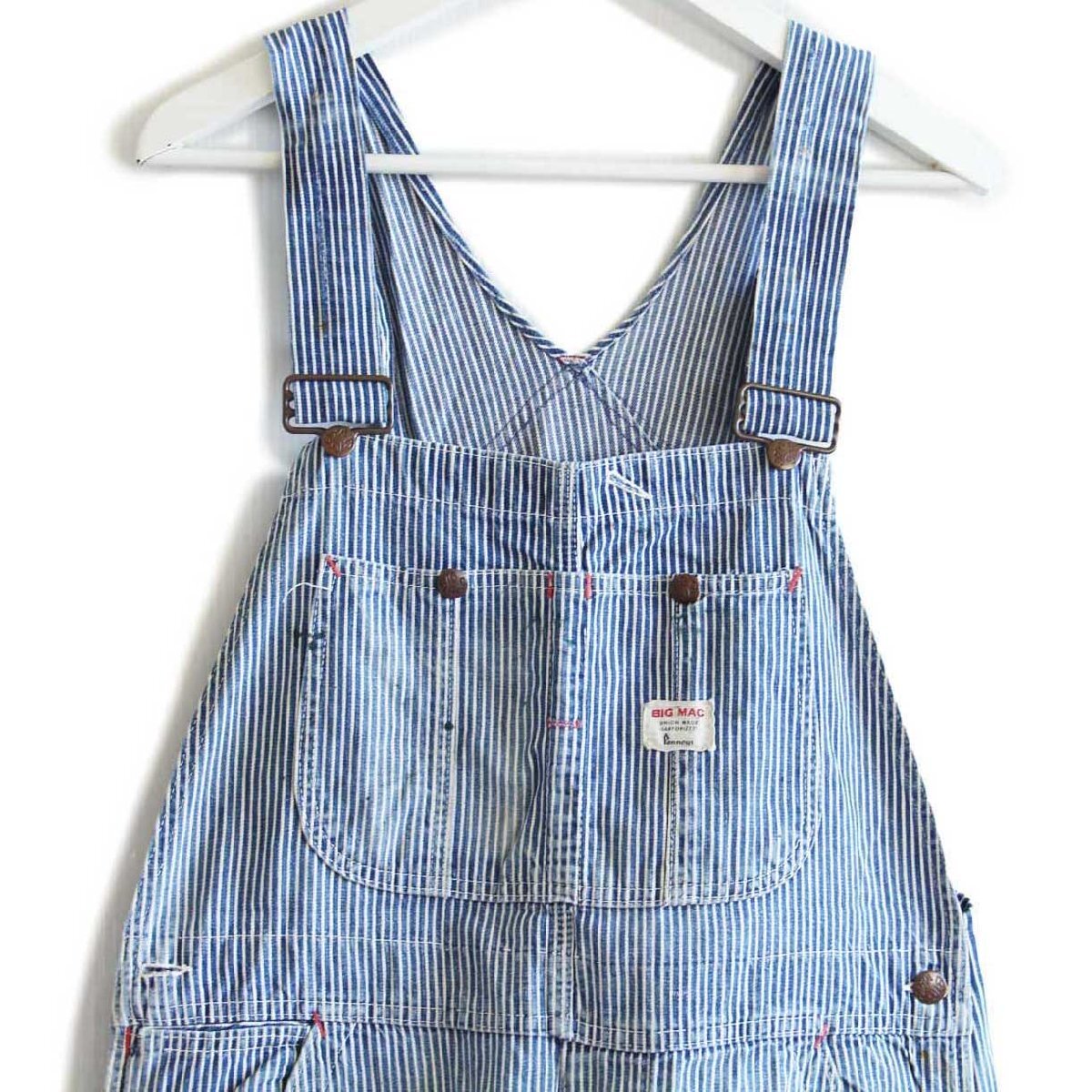 60s USA製 Penneys BIGMACビッグマック ペンキ飛び ヒッコリー