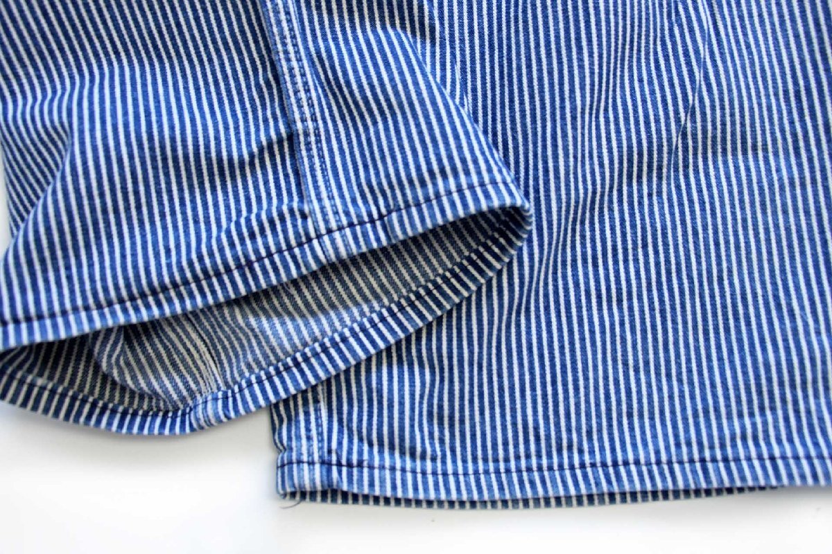 80s USA製 OSHKOSH B'GOSH エプロン付き ダブルニー ヒッコリー