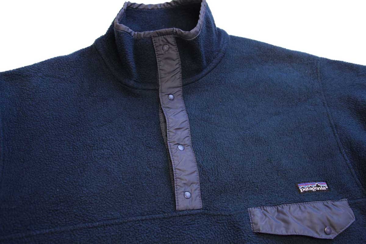 90s patagoniaパタゴニア フリース スナップT 紺 S - Sixpacjoe Web Shop