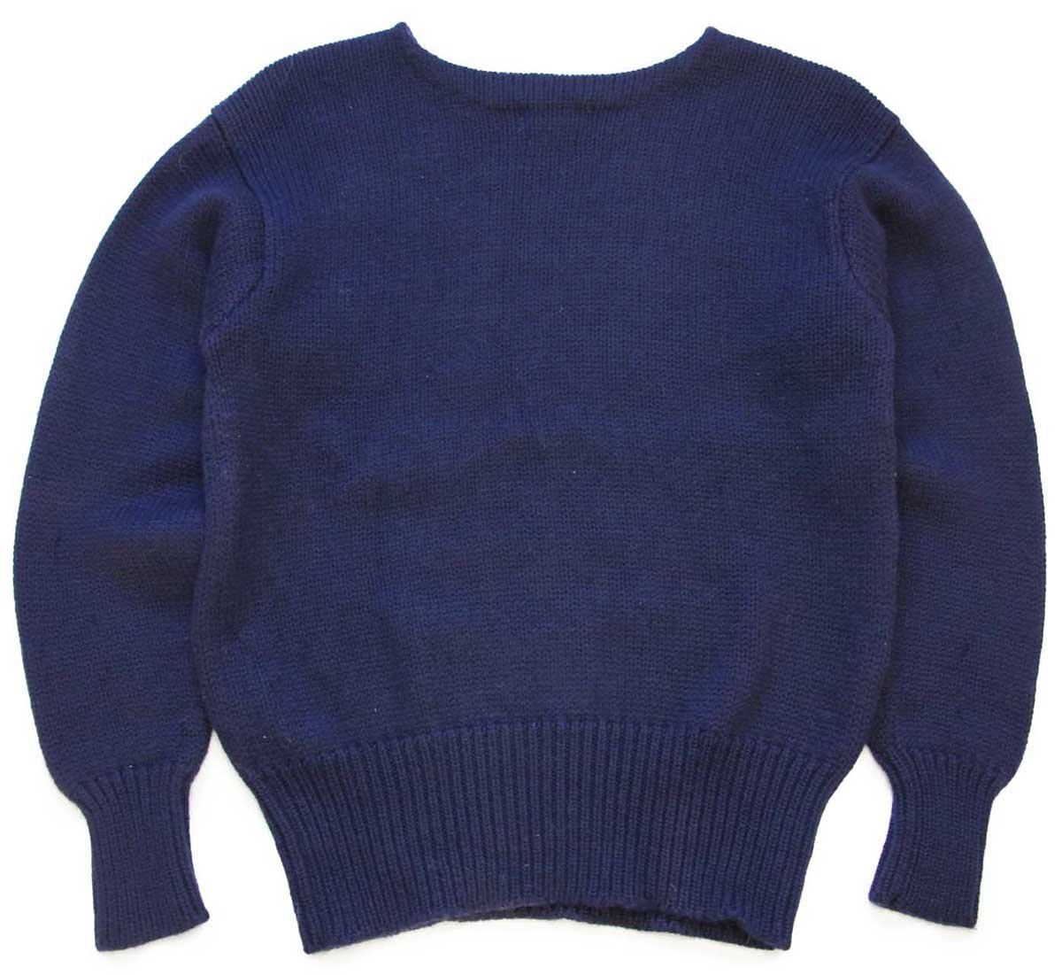 90s ポロ ラルフローレン ワンポイント ボートネック ローゲージ