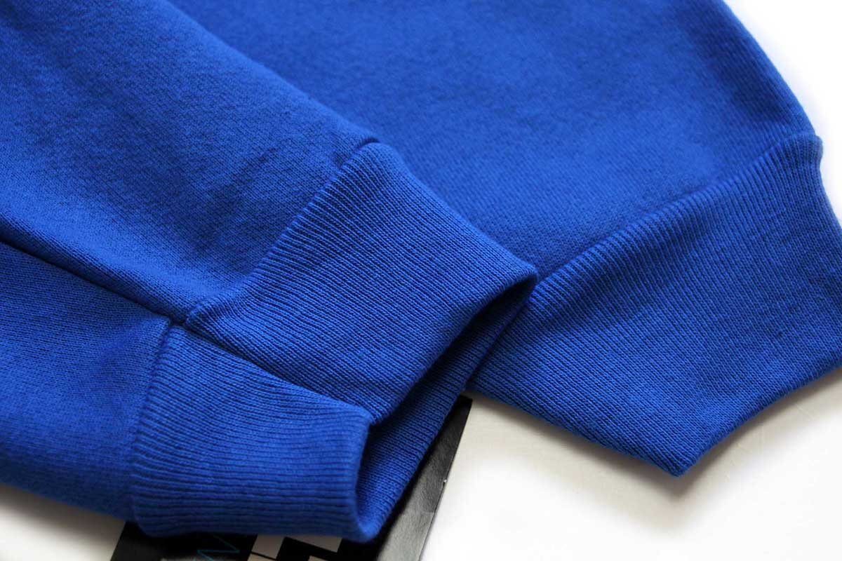 デッドストック☆90s USA製 TULTEX 無地 タートルネック スウェット 青