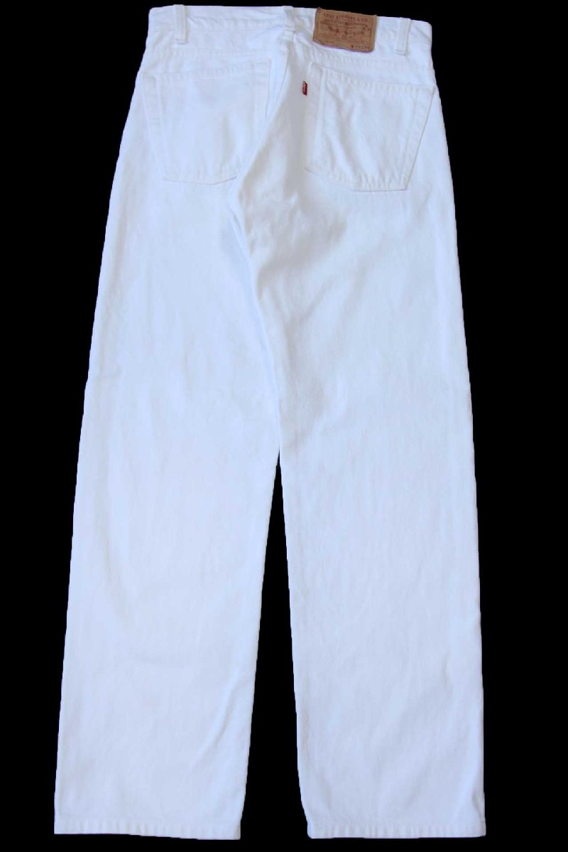 80s USA製 Levi'sリーバイス 505 ホワイト デニムパンツ W29