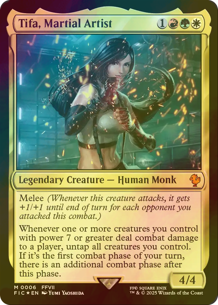 Mtg FOIL 格闘家、ティファ 全面アート版・フォイル Mtg FOIL] 格闘家