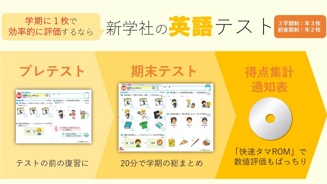 英語期末テスト | 教材を探す | 新学社