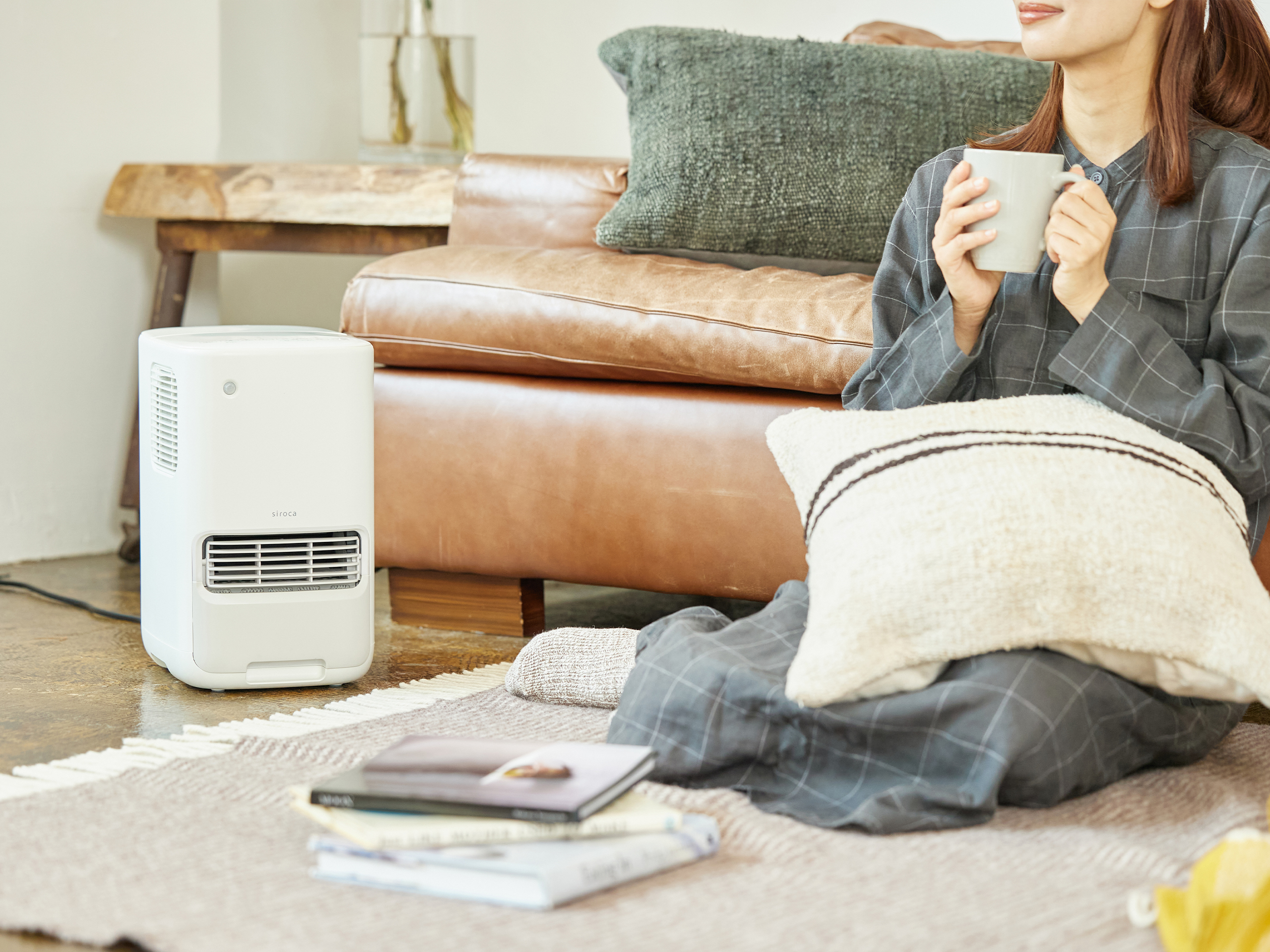 加湿機能付きセラミックファンヒーター ポカプラス｜シロカ