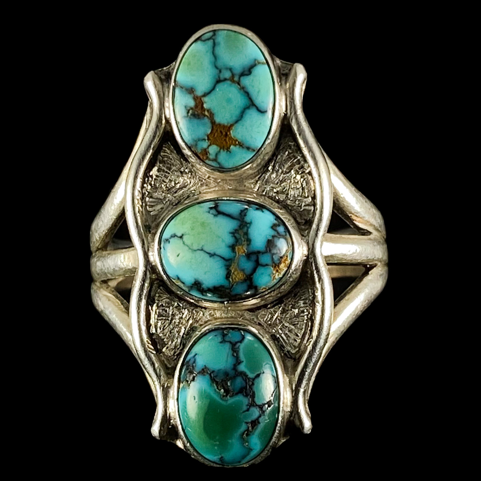 Kenneth Begay Number Eight turquoise ring 441 | ターコイズ・メンズ