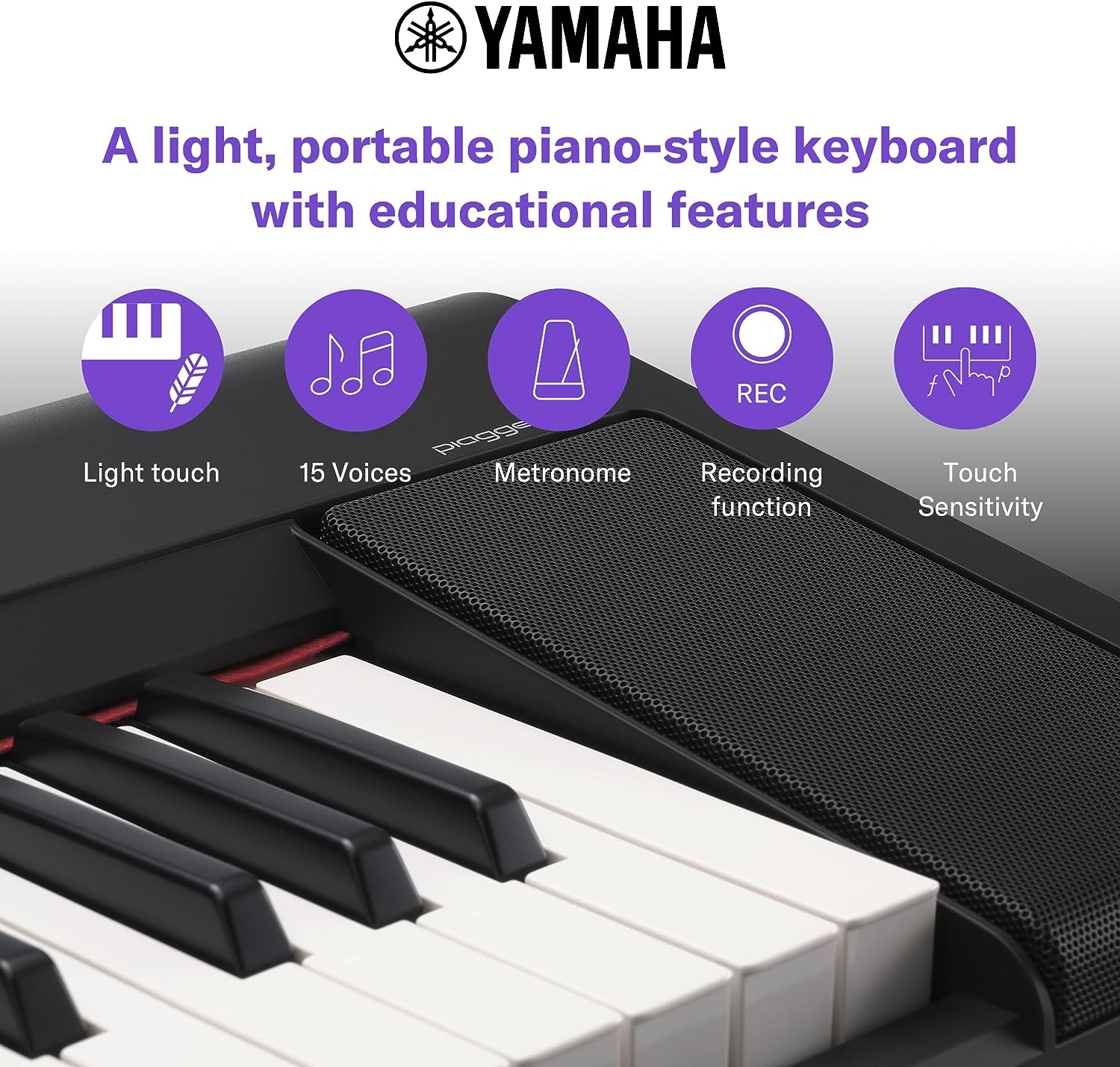 Yamaha Piaggero NP-15 61-Key Portable Piano (Certified Refurbished