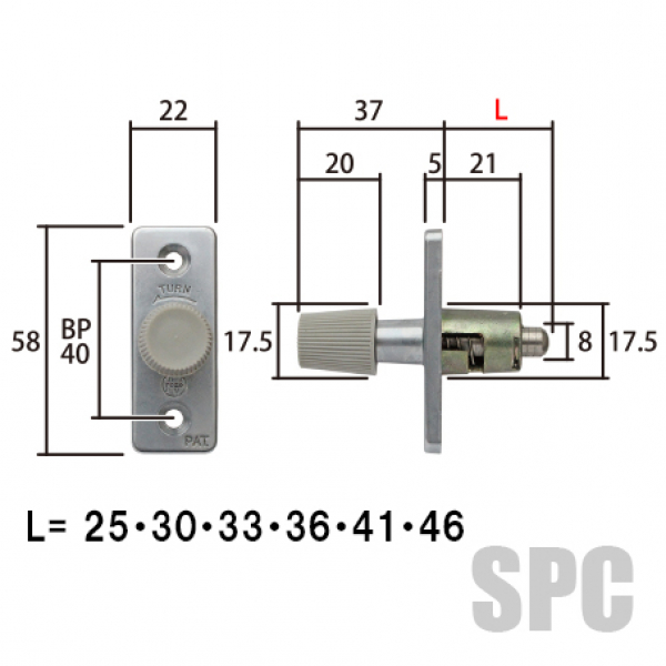 ワンタッチロック OT-L｜サッシコンビニの店舗案内｜サッシ部品の販売