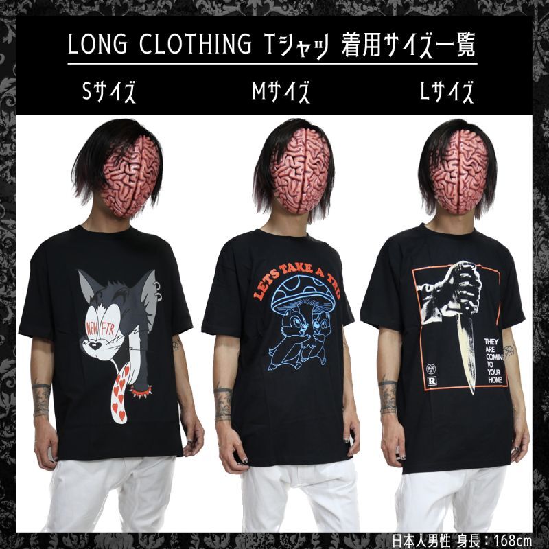 Rave Smiley / Tシャツ【LONG CLOTHING】