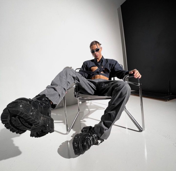 ⭐即納⭐ M-TANK106-C2 / クギ / 厚底スニーカー / 本革【NEW ROCK