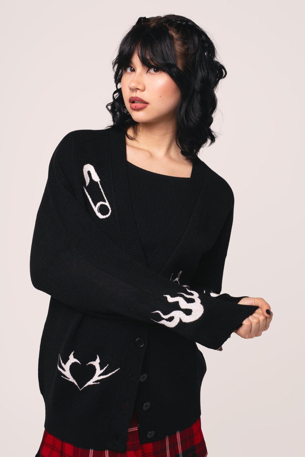 Mercy Cardigan / PUNK / ニットカーディガン【HELL BUNNY】 | Spider