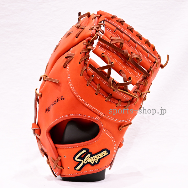 久保田スラッガー ファーストミット FP-INB Fオレンジ×タン C-4802