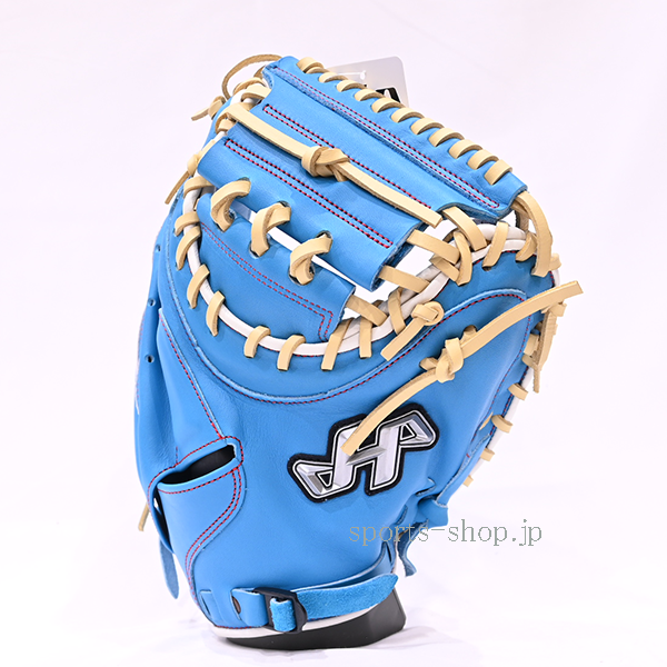 ハタケヤマ 40周年記念 限定品 PRO-M8LBK 水色 関東 捕手用 軟式