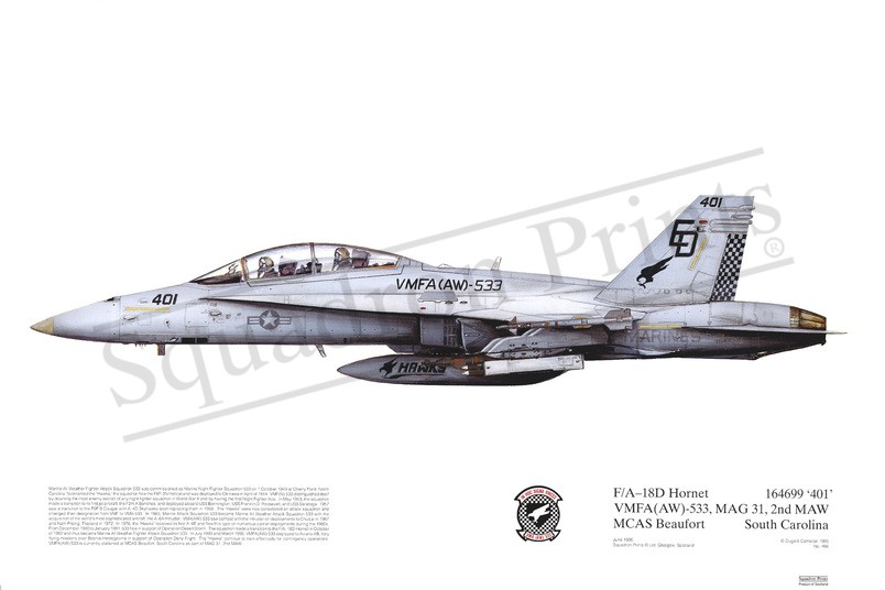 F/A-18D Hornet - Print | Squadron Prints