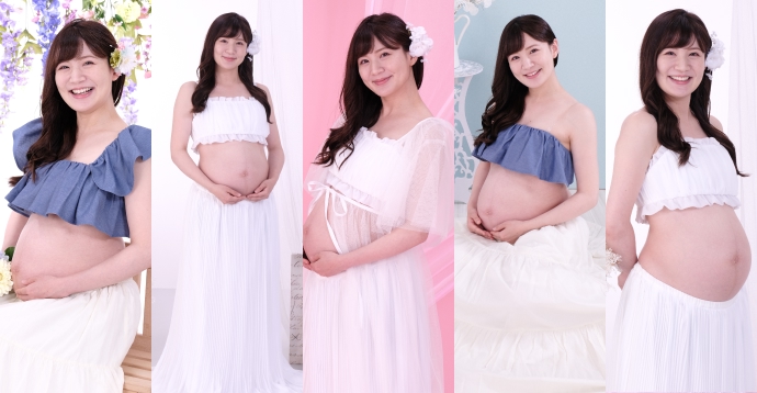 マタニティフォトの記念写真をプロが写真館で撮影 | スタジオマリオ