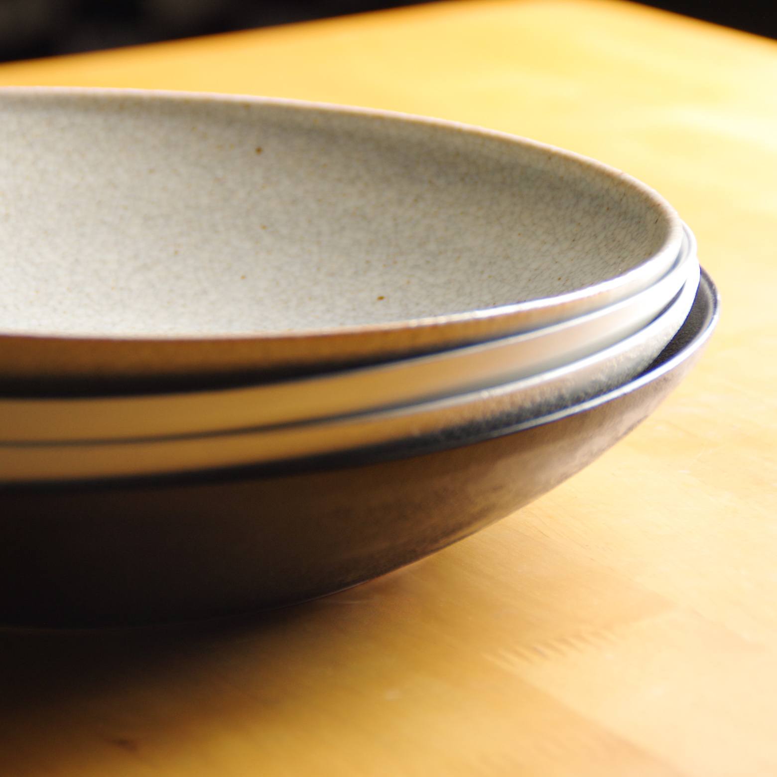 有田焼 夕波墨貫入 frameボウル 25cm [強化磁器] 徳幸窯の通販