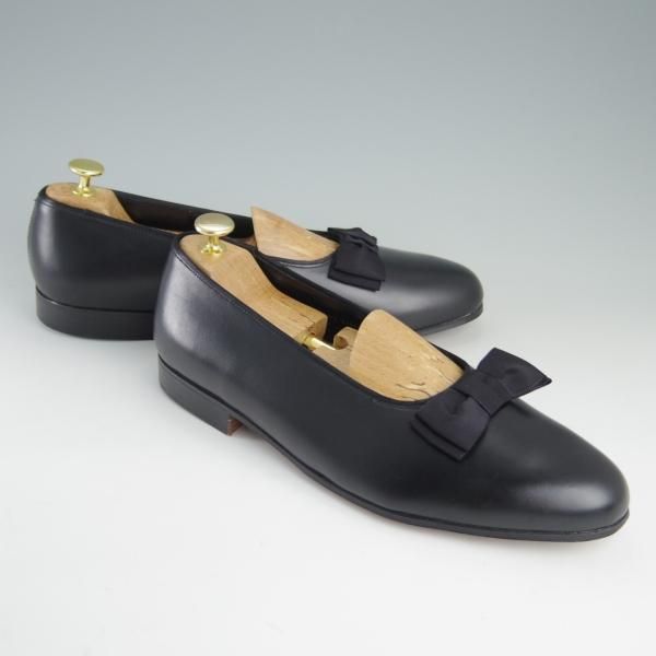 未使用☆クロケット&ジョーンズ 9EX【☆オペラパンプス】リボン