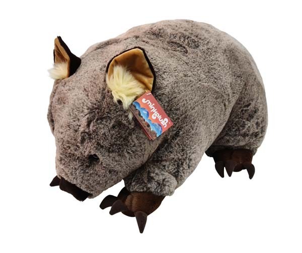 Wendy the Extra Large Wombat Soft plush toy | Minkplush Australian