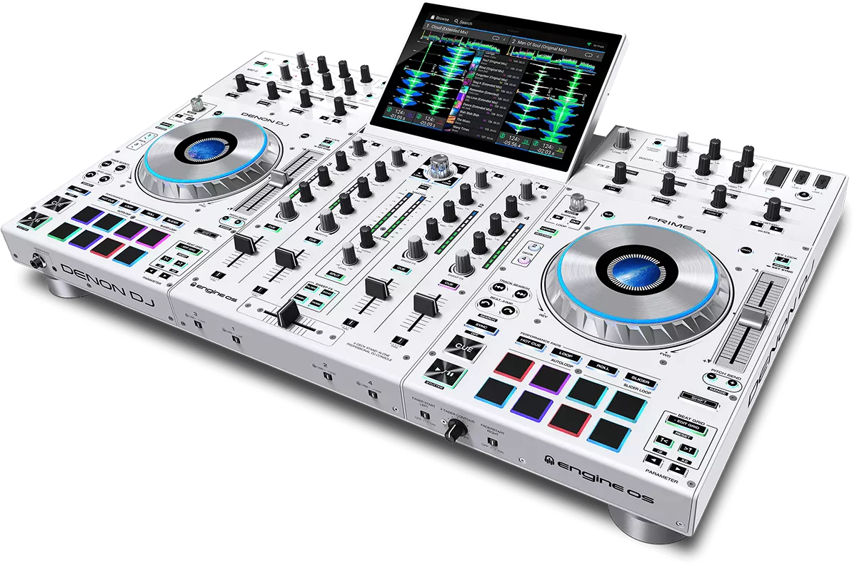 Denon dj Prime 4 White Standalone dj controller