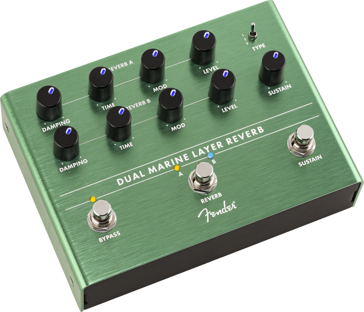 Fender Dual Marine Layer Reverb Reverb, delay & echo effect pedal