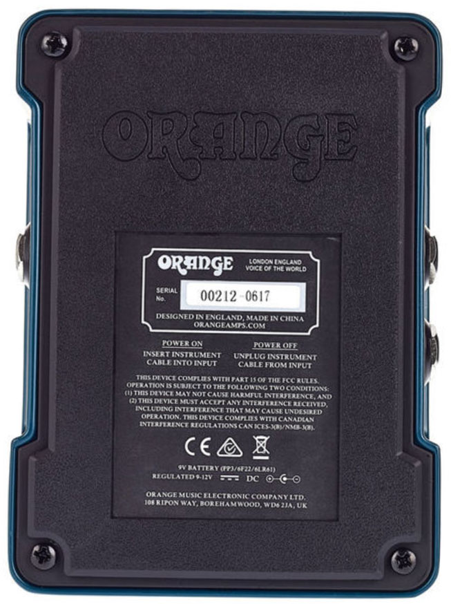 Orange Getaway Driver Overdrive, distortion & fuzz effect pedal