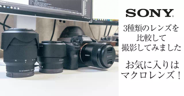 α7Ⅲで安く買える手持ちのソニーのEマウントレンズ3本を比較してみまし
