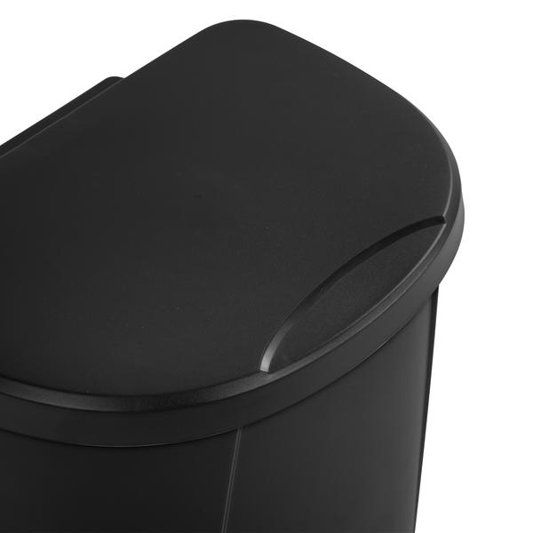 Sterilite 1094 - 6.6 Gal. StepOn Wastebasket Black 10949004