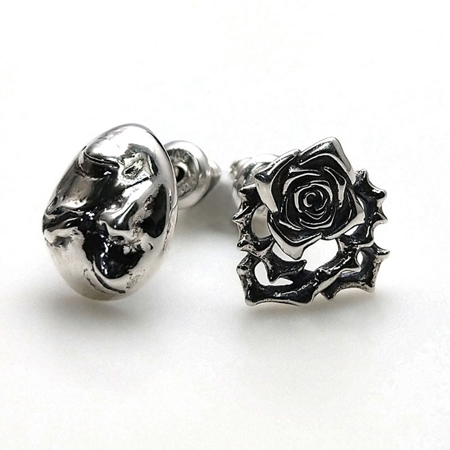 ベルセルク ベヘリット・烙印・薔薇 ピアス シルバーアクセサリー