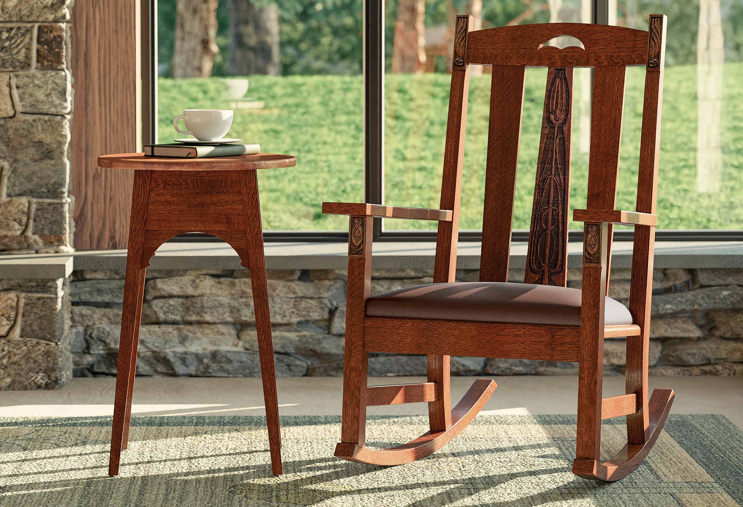 Harvey Ellis Square Storage Cocktail Table – Stickley