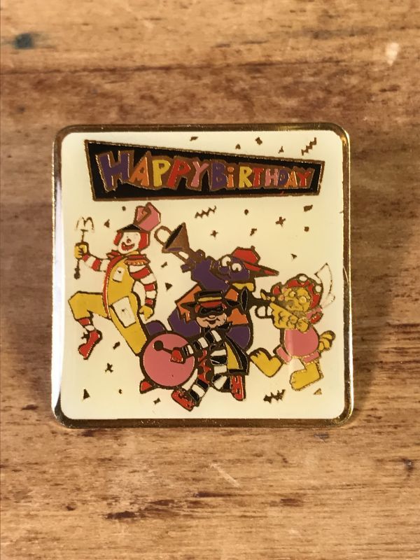 McDonald's “Happy Birthday” Enamel Metal Pins マクドナルド