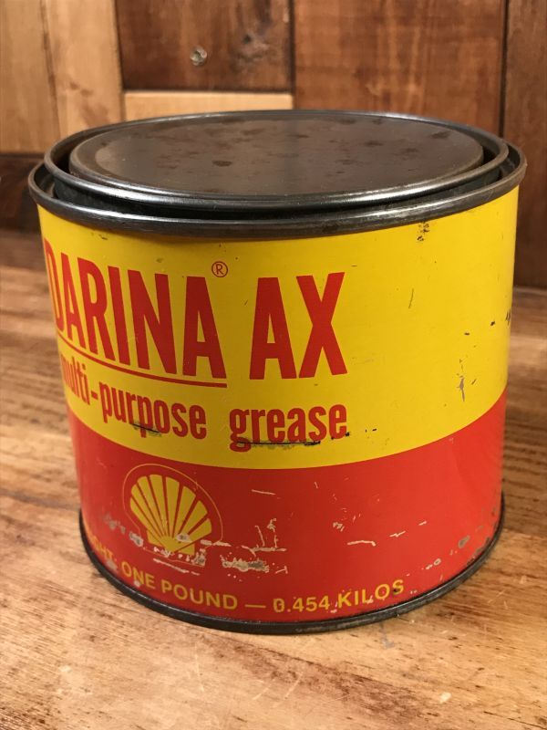 Shell Darina AX Multi Purpose Grease Tin Can シェル ビンテージ