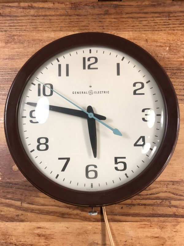 General Electric School Industrial Wall Clock ゼネラル