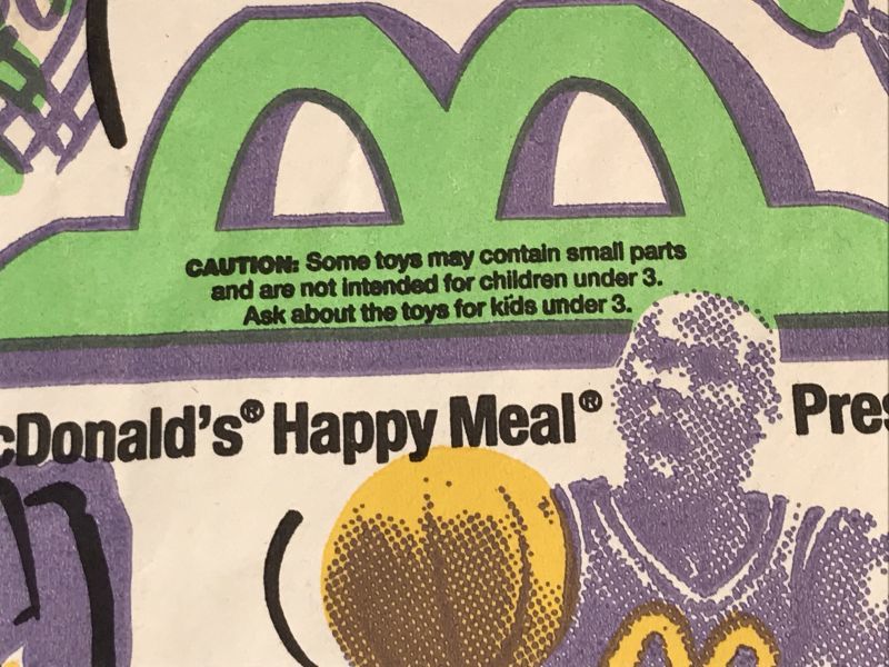 McDonald's “Michael Jordan” Happy Meal Paper Bag マクドナルド