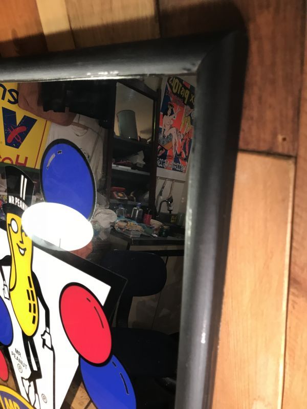 Planters Mr Peanut 75th Birthday Pub Mirror ミスターピーナッツ