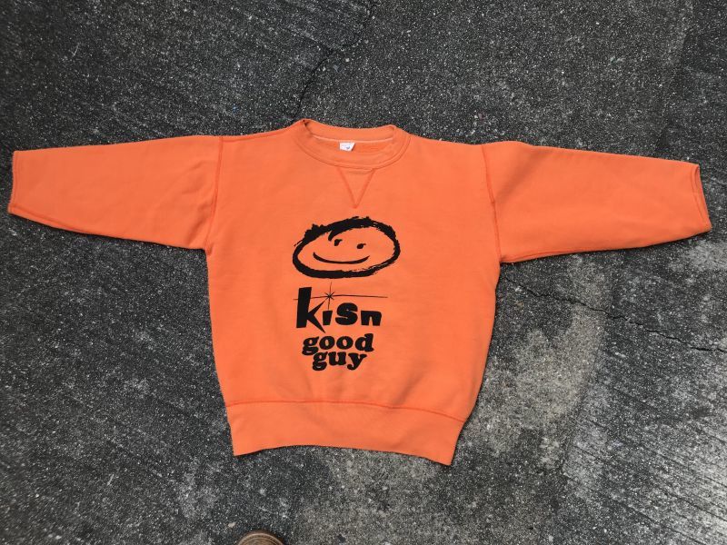 Smile Face “Kisn Good Guy” Single-V Sweatshirt スマイル ビンテージ