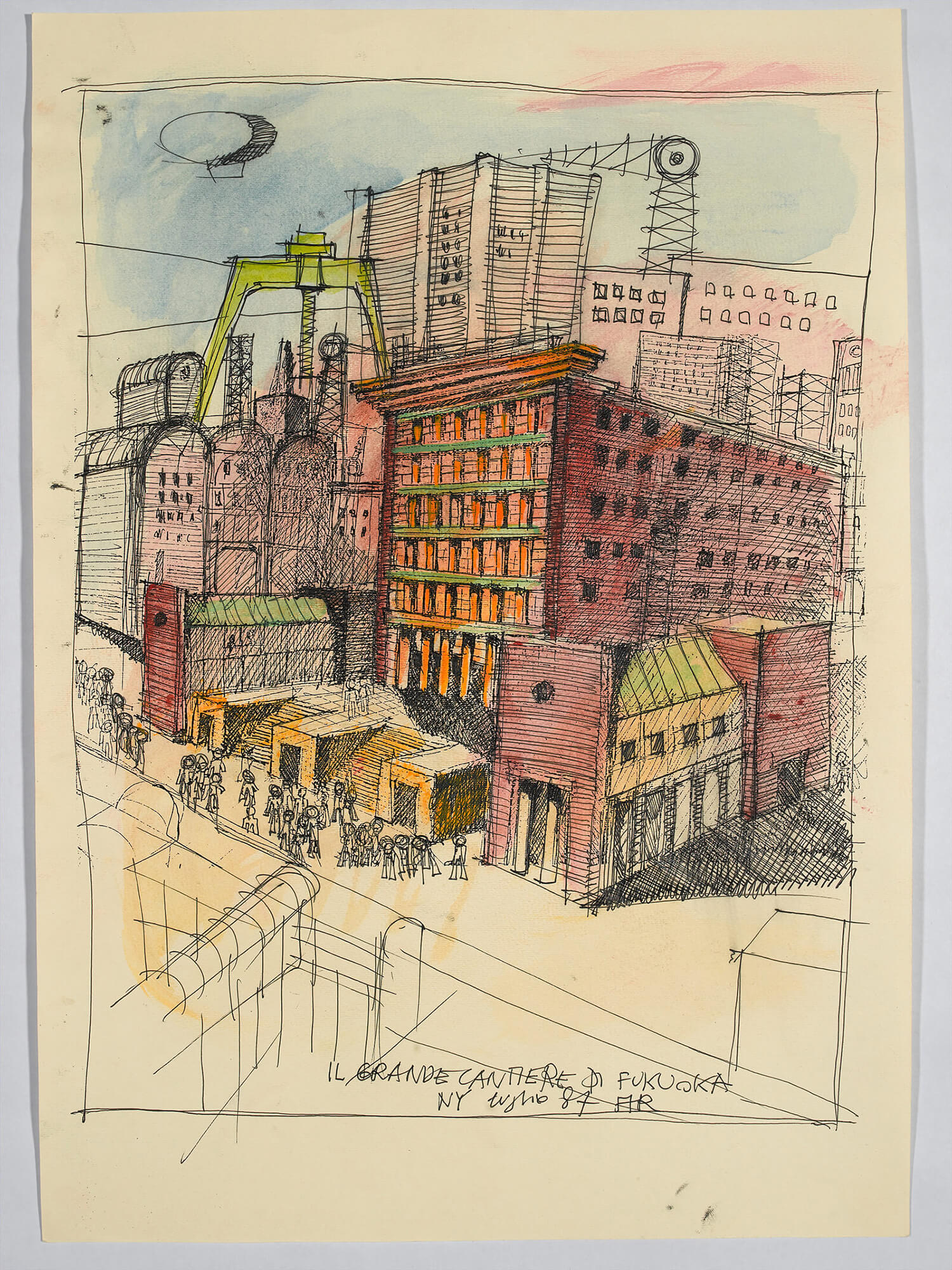 Aldo Rossi. Insulae' illustrates the creative cogitations of a