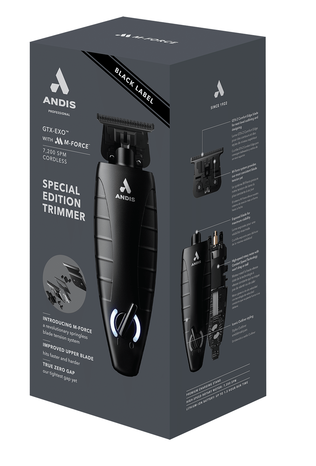 Andis GTX-EXO - Cordless Black Label Edition Trimmer - Stonehills