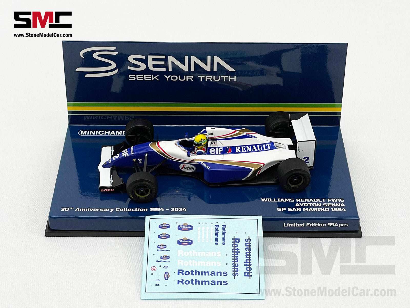 Williams Renault F1 FW16 #2 Ayrton Senna San Marino GP 1994 1:43