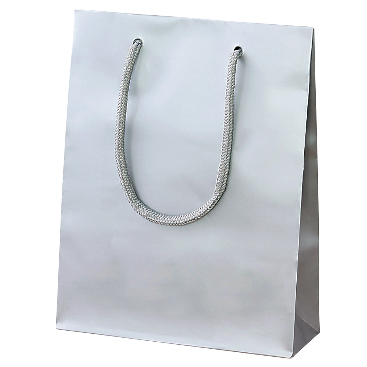 HEIKO ヘイコー 紙袋 ブライトバッグ シルバー 18.5×6.5×24cm