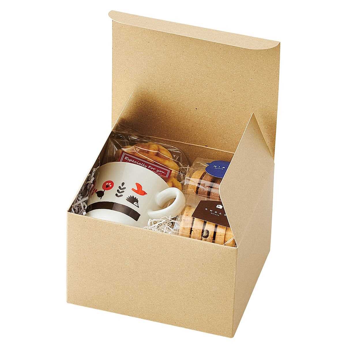 ワンタッチギフトボックス クラフト〔ストエキオリジナル〕 7×6×4cm